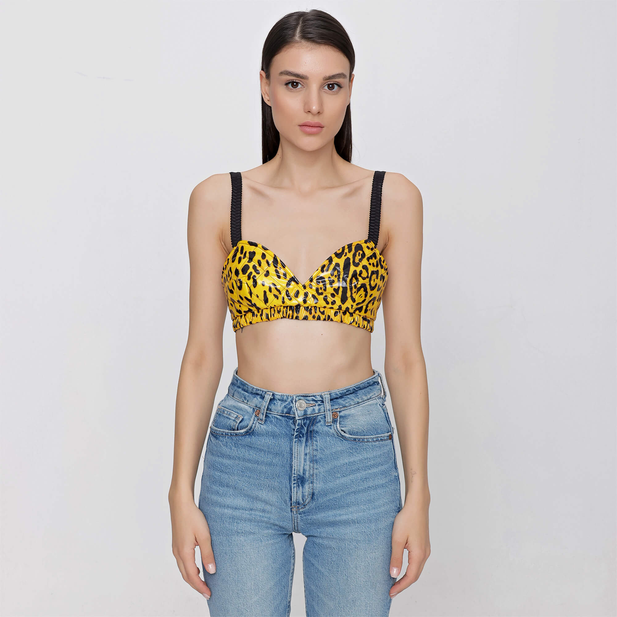 Dolce&Gabbana -  Yellow Leopard Top